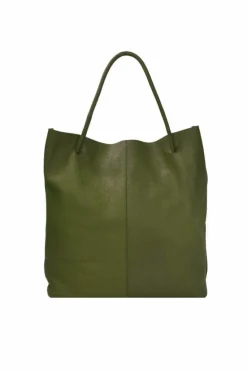 Shoulder Bags*Sostter Olive Drawcord Leather Hobo Shoulder Bag Green