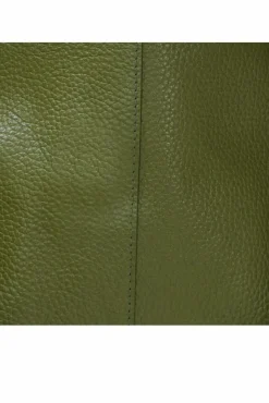 Shoulder Bags*Sostter Olive Drawcord Leather Hobo Shoulder Bag Green
