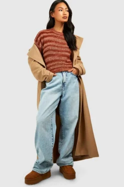Oversized Jumpers*boohoo Ombre Marl Jumper rust