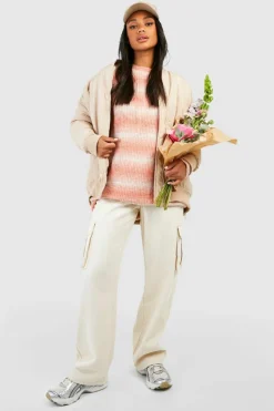 Oversized Jumpers|Jumpers*boohoo Ombre Oversized Jumper pink