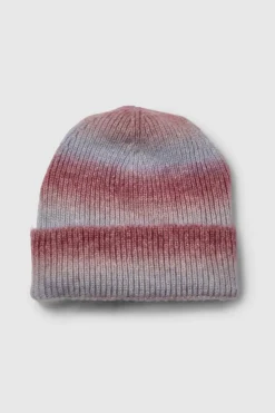 Earmuffs|Hats & Gloves*boohoo Ombre Stripe Fluffy Knitted Beanie purple