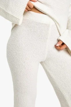 Knitted Co-Ords|Knitwear*boohoo Open Back Boucle Jumper And Wide Leg Trouser cream