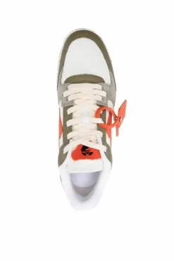Trainers*Off-White Out Of Office Slim Comb Leather Sneakers Green