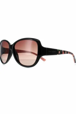 Sunglasses*Ted Baker Oval Brown Gradient TB1394 Shay Black