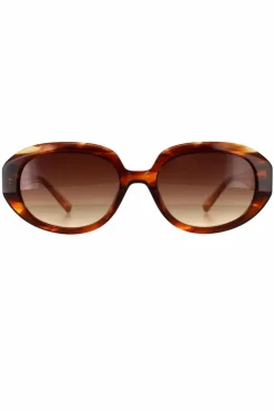 Sunglasses*Ted Baker Oval Horn Gradient TB1689 Penny Brown