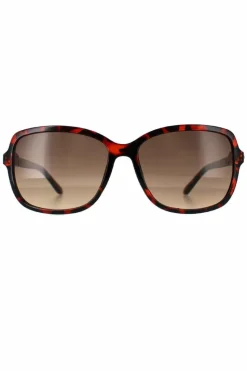 Sunglasses*Guess Oval Dark Havana Gradient GF0393 Brown