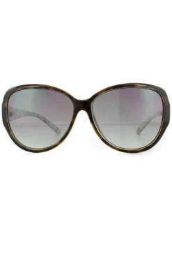 Sunglasses*Ted Baker Oval Tortoise Green Grey Gradient Sunglasses Brown
