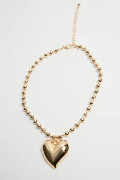Necklaces*NastyGal Oversized Heart Necklace gold