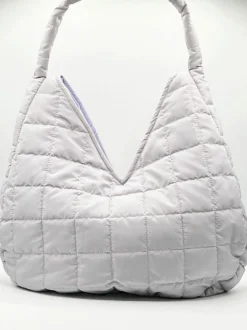 Shoulder Bags*SVNX Oversized soft quilted shoulder bag Lilac