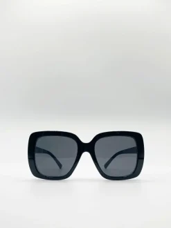Sunglasses*SVNX Oversized Square Sunglasses In Black