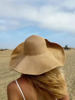Hats & Gloves|Hats & Gloves*SVNX Oversized Straw Summer Hat Light Sand