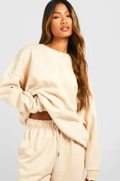 Sweatshirts|Hoodies & Sweatshirts*boohoo Oversized Sweatshirt stone