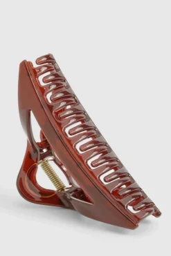 Hair Accessories*boohoo Oversized Triangle Hair Claw Clip burgundy