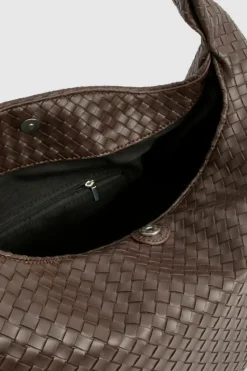 Handbags|Tote Bags*boohoo Oversized Woven Tote Bag chocolate