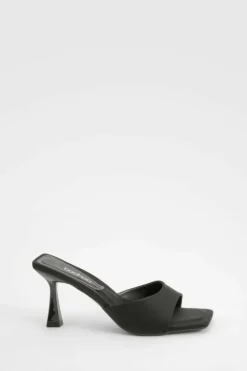 Sandals|Heels*boohoo Padded Sock Minimal Mule black