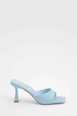 Sandals|Heels*boohoo Padded Sock Minimal Mule light blue