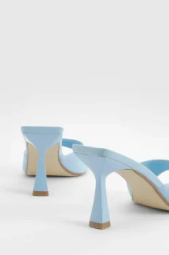 Sandals|Heels*boohoo Padded Sock Minimal Mule light blue