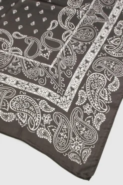 Hair Accessories*boohoo Paisley Print Head Scarf black
