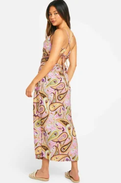 Cami Dresses*boohoo Paisley Strappy Midaxi Dress multi