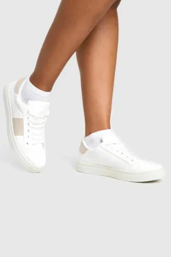 Trainers*boohoo Panel Detail Trainers beige