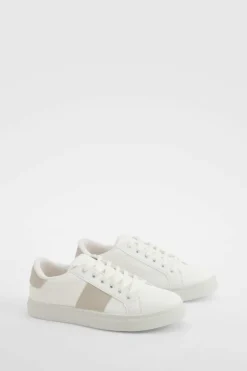 Trainers*boohoo Panel Detail Trainers beige