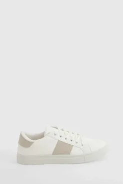 Trainers*boohoo Panel Detail Trainers beige