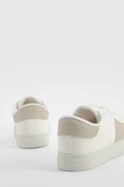 Trainers*boohoo Panel Detail Trainers beige