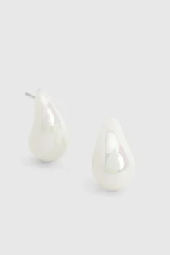 Earrings*boohoo Mini Teardrop Earrings pearl