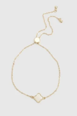Bracelets*boohoo Single Clover Bracelet pearl