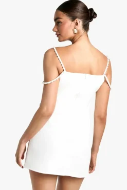 Bodycon Dresses|Mini Dresses*boohoo Pearl Strap Mini Dress white