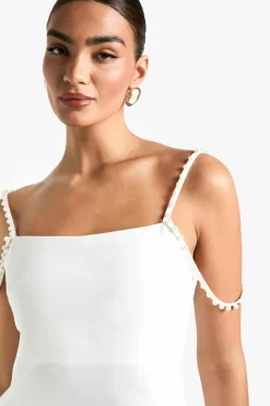 Bodycon Dresses|Mini Dresses*boohoo Pearl Strap Mini Dress white