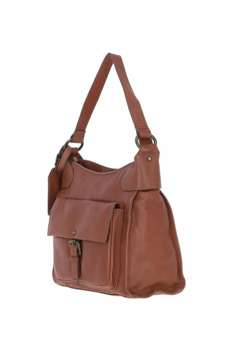 Shoulder Bags*Ashwood Leather Pelle Fantasia' Vintage-Inspired Shoulder Bag Tan