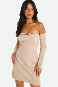 Bodycon Dresses|Suits & Tailoring*boohoo Petite Belt Detail Tailored Mini Dress stone