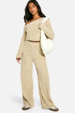 Jumpers|Jumpers & Cardigans*boohoo Petite Chenille Off Shoulder Jumper ash grey
