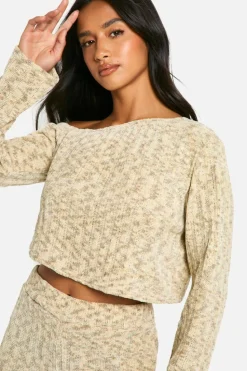 Jumpers|Jumpers & Cardigans*boohoo Petite Chenille Off Shoulder Jumper ash grey