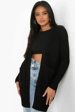 Cardigans|Jumpers & Cardigans*boohoo Petite Edge To Edge Cardigan black