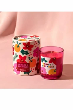 Candles & Diffusers|Candles*Raspberry Blossom Pink Glass Candle Multi