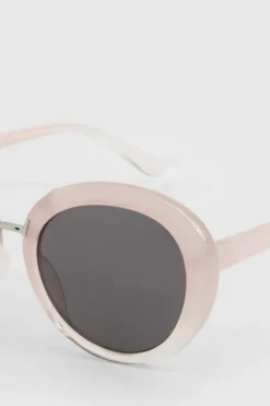 Sunglasses*boohoo Marble Round Shape Sunglasses pink