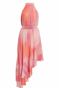 Midi Dresses*Quiz Ombre Chiffon Midi Dress Pink