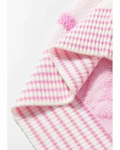 Cardigans*Azura Exchange Rhombus Pattern Knit Open Front Pocketed Cardigans Pink