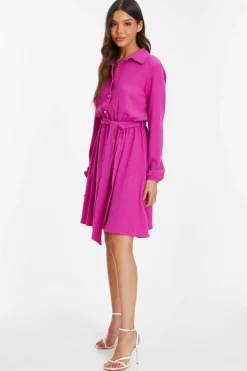 Shirt Dresses*Quiz Shirt Mini Dress Pink