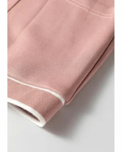 Cardigans*Azura Exchange Pink Stripe Contrast Trim V Neck Buttoned Front Pocketed Knit Cardigan Multi