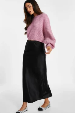 Cardigans*Quiz Tinsel Knit Jumper Pink