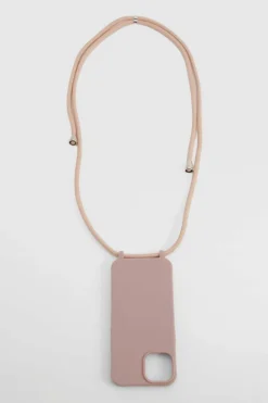Phone Cases*boohoo Plain Long Strap Phone Case pink