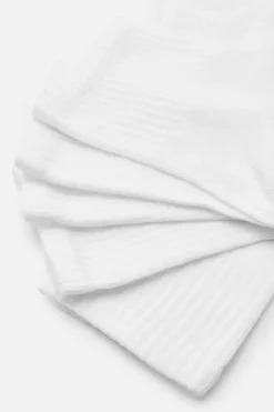 Tights & Socks|Tights & Socks*boohoo Plain 5 Pack Ankle Sport Socks white