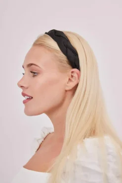 Hair Accessories*My Accessories London Plaited Woven Headband in Black