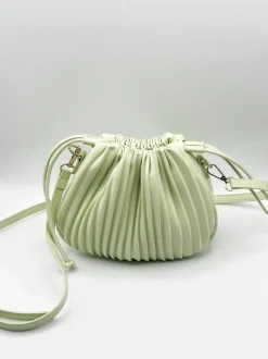 Cross-Body Bags*SVNX Pleated Pouch Bag in Mint Green
