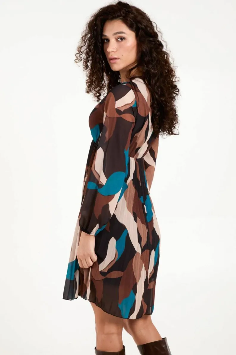 Wrap Dresses*Blue Vanilla Pleated Wrap Dress Multi