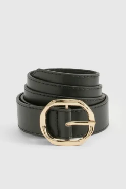 Belts*boohoo Plus Angled Buckle Waist Belt black