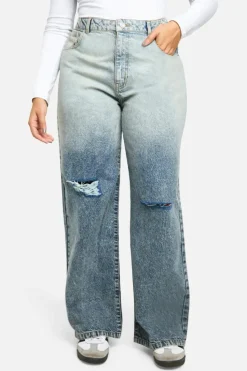 Up To 80% Off Winter Warmers|Denim*boohoo Plus Basics Ripped Knee Boyfriend Jeans grey blue